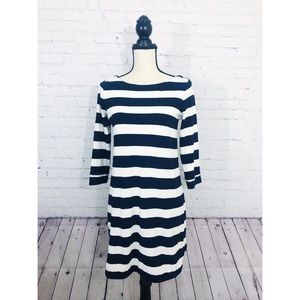 J.Crew Black/White Striped Dress Size XS